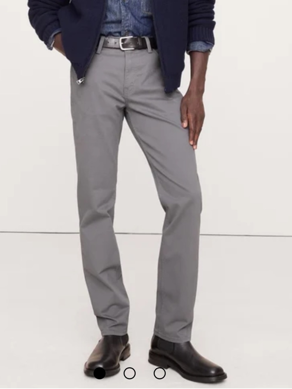 Banana Republic Traveler Slim Twill Pant 32x30 Smoke Signal Gray Like New